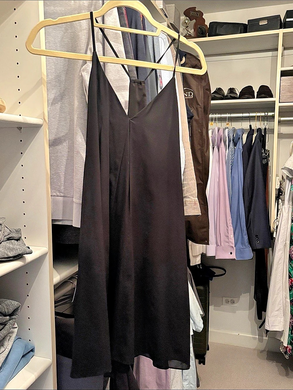 Alice + Olivia Maxi Slip Dress in Black Size Small Like New